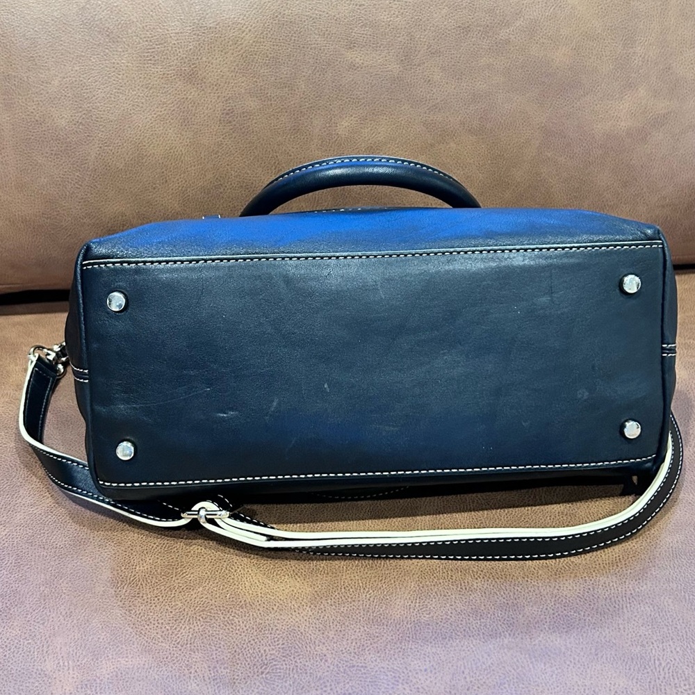 KATE SPADE NY Mott Street Riley Satchel Leather Storybook Lining Crossbody 15x9 - Picture 7 of 16